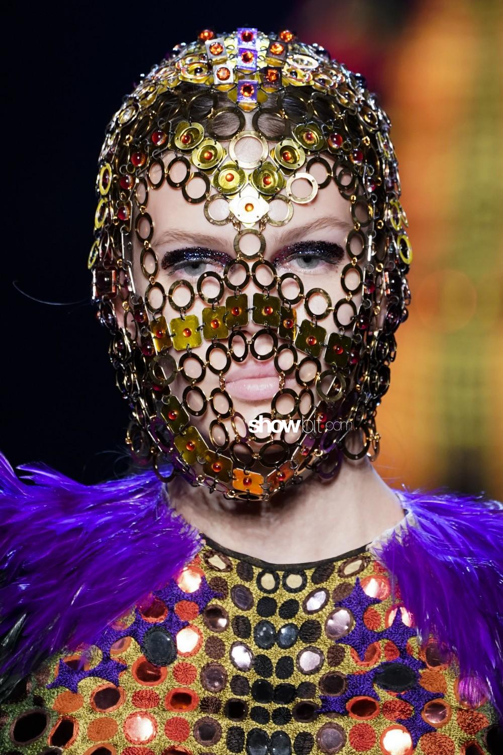Jean Paul Gaultier close-up Haute Couture Fall Winter 2019 Paris Accessories