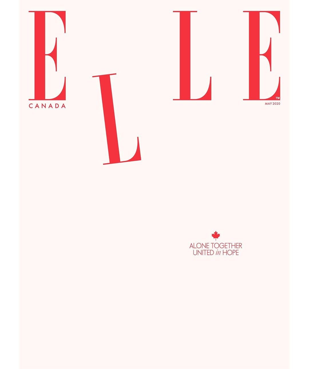 ELLE canada may 2020 cover